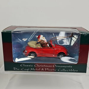 1999 NEW Maisto Die Cast Ted Volkswagen Beatle Christmas Ornament SEALED